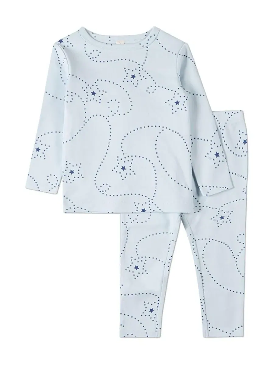 Комплект пижамы детский из хлопка Entangled Stars MeMoi