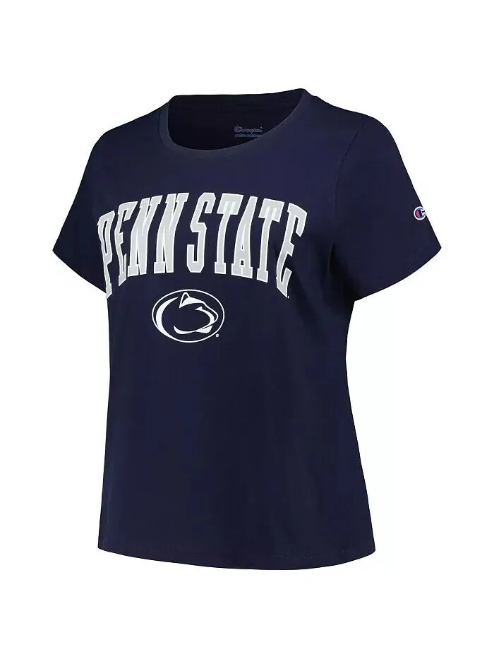 Женская темно-синяя футболка с круглым вырезом и круглым вырезом Penn State Nittany Lions больших — изображение 3 из 3