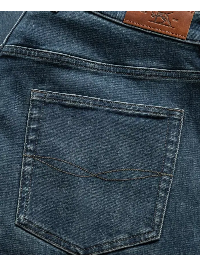 Мужские джинсы Kurow Relaxed Denim Rodd & Gunn — изображение 5 из 5, синий