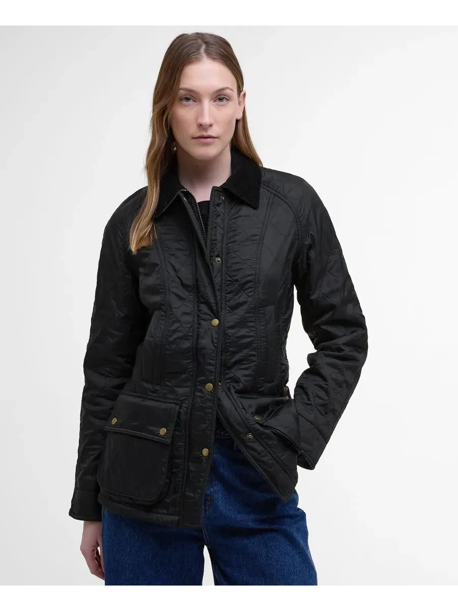 Женское пальто Beadnell Polarquilt Barbour — изображение 1 из 7, черный
