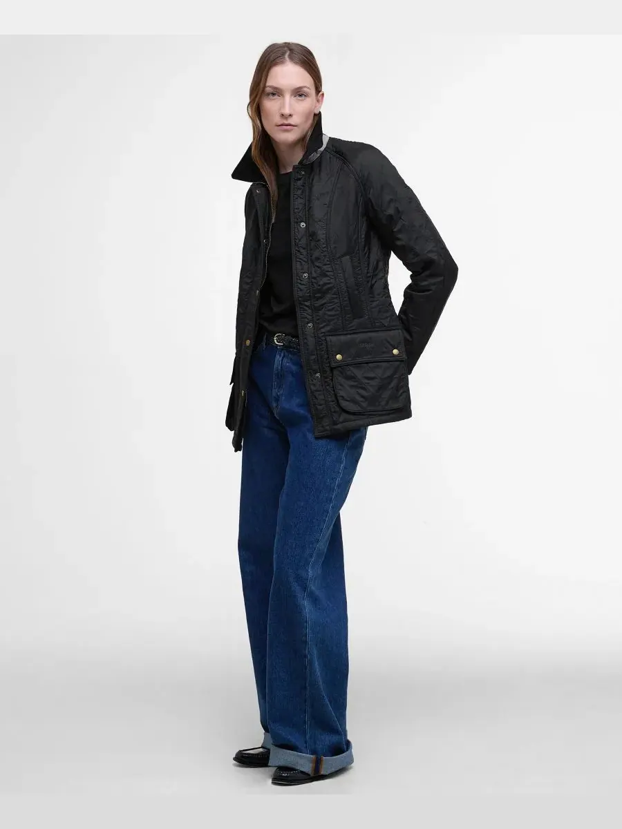 Женское пальто Beadnell Polarquilt Barbour — изображение 5 из 7, черный
