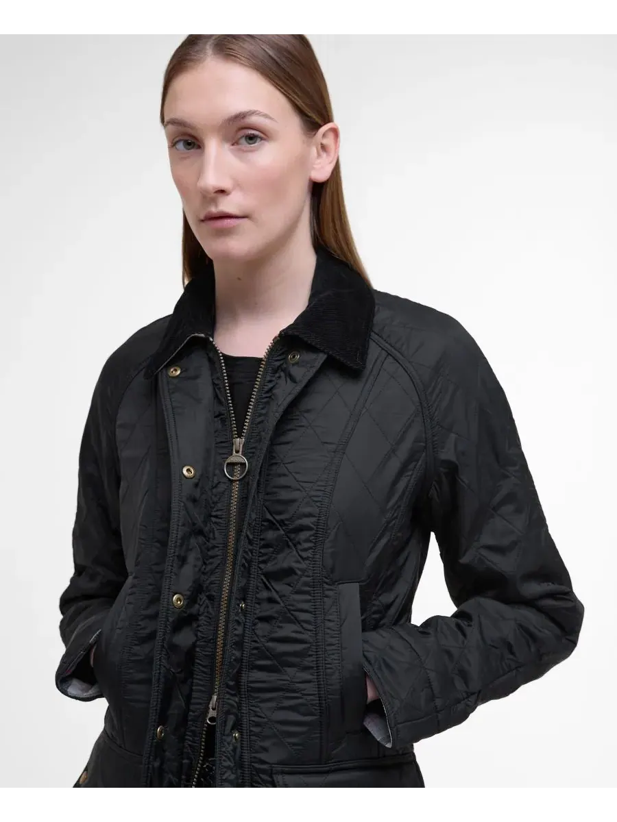Женское пальто Beadnell Polarquilt Barbour — изображение 6 из 7, черный