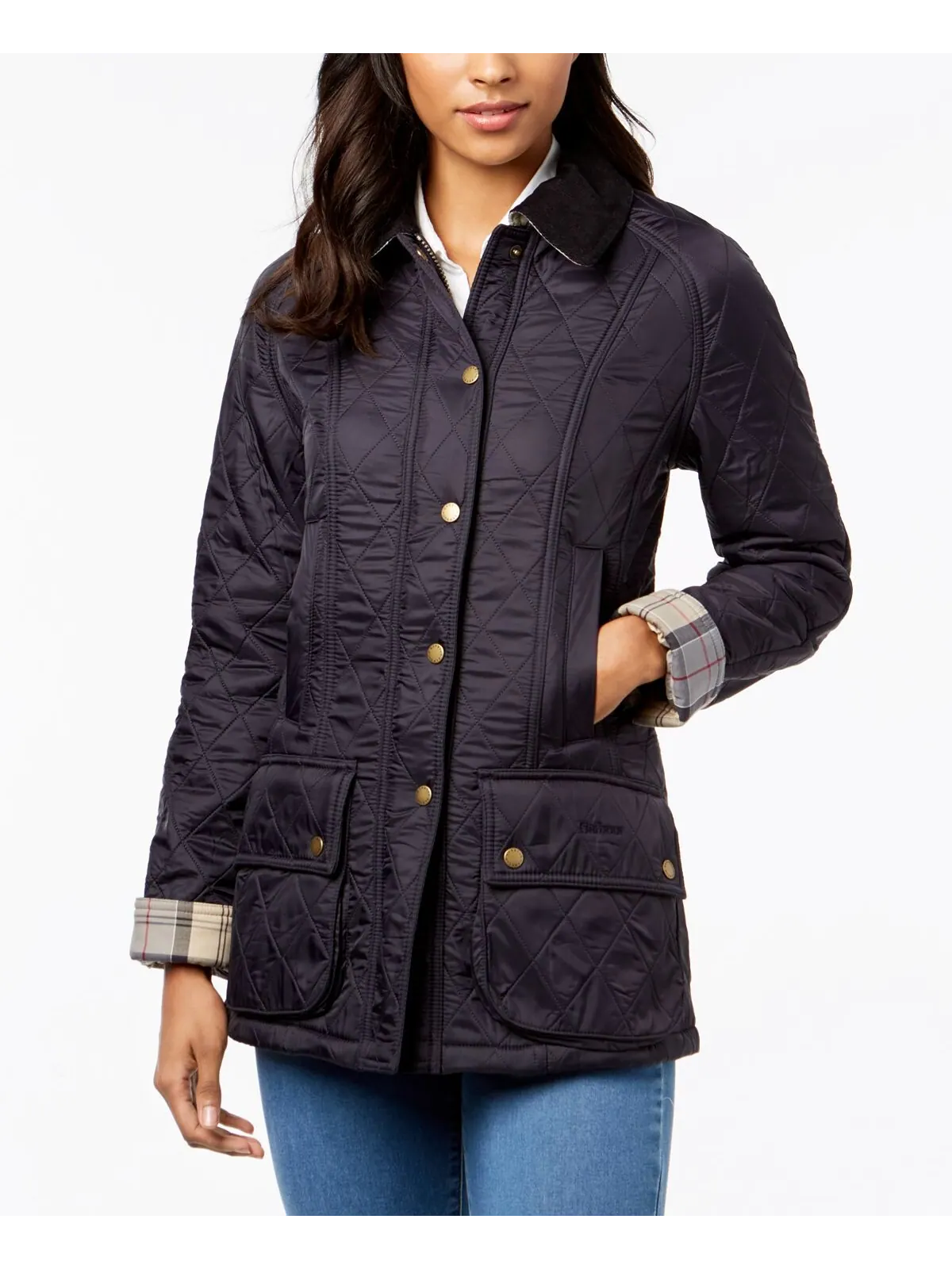 Пальто Barbour Beadnell Polarquilt — изображение 2 из 11, темно-синий