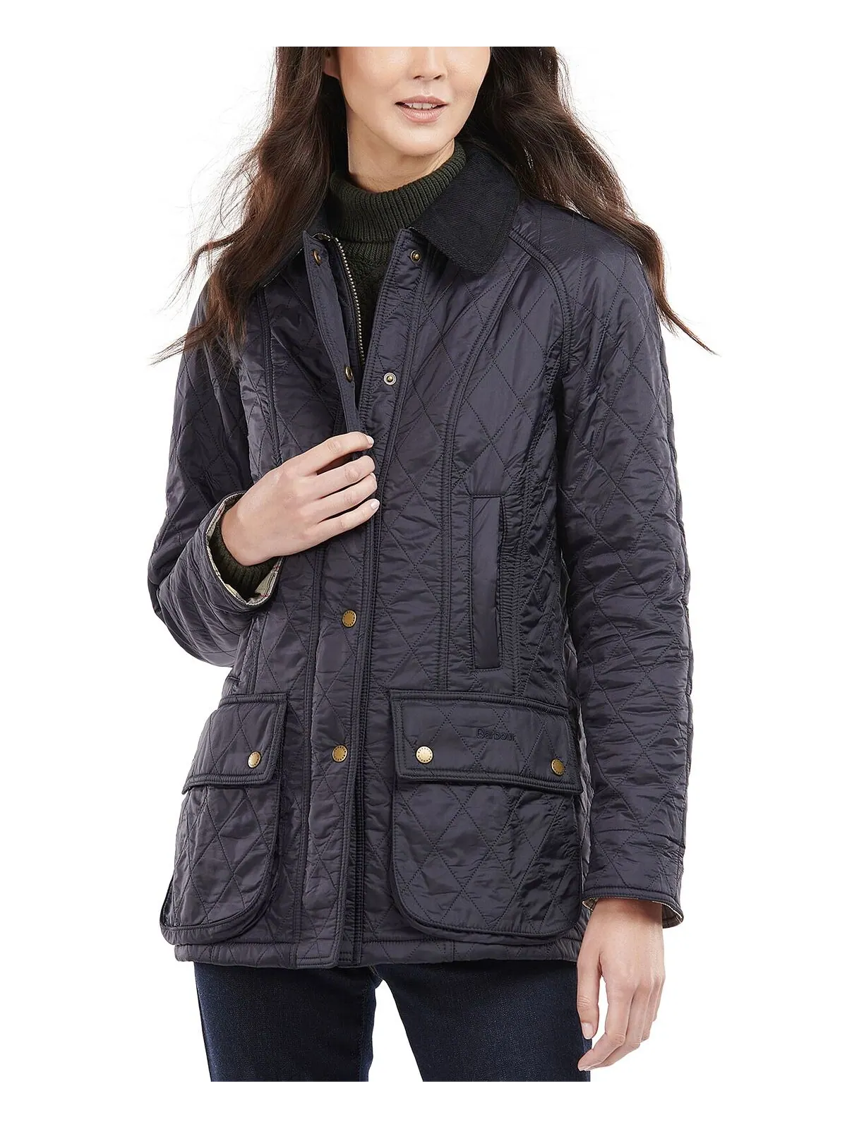 Пальто Barbour Beadnell Polarquilt — изображение 3 из 11, темно-синий