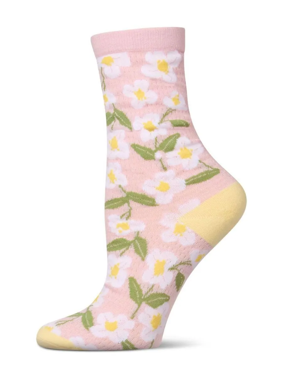 Женские носки Daisy Pointelle Crew Socks MeMoi