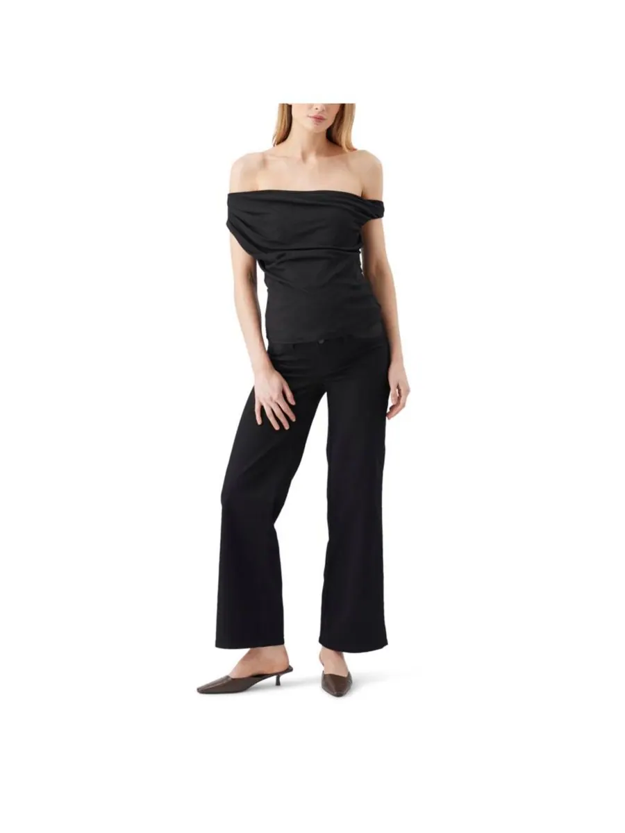 Джинсы для беременных Kyle Wide Leg Jean Ripe Maternity — изображение 5 из 5, черный