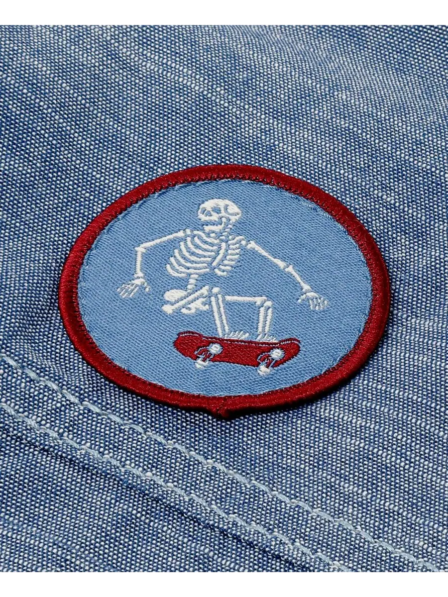 Комплект из рубашки и брюк Chambray Top and Pants Levi's — изображение 3 из 5, синий/серый