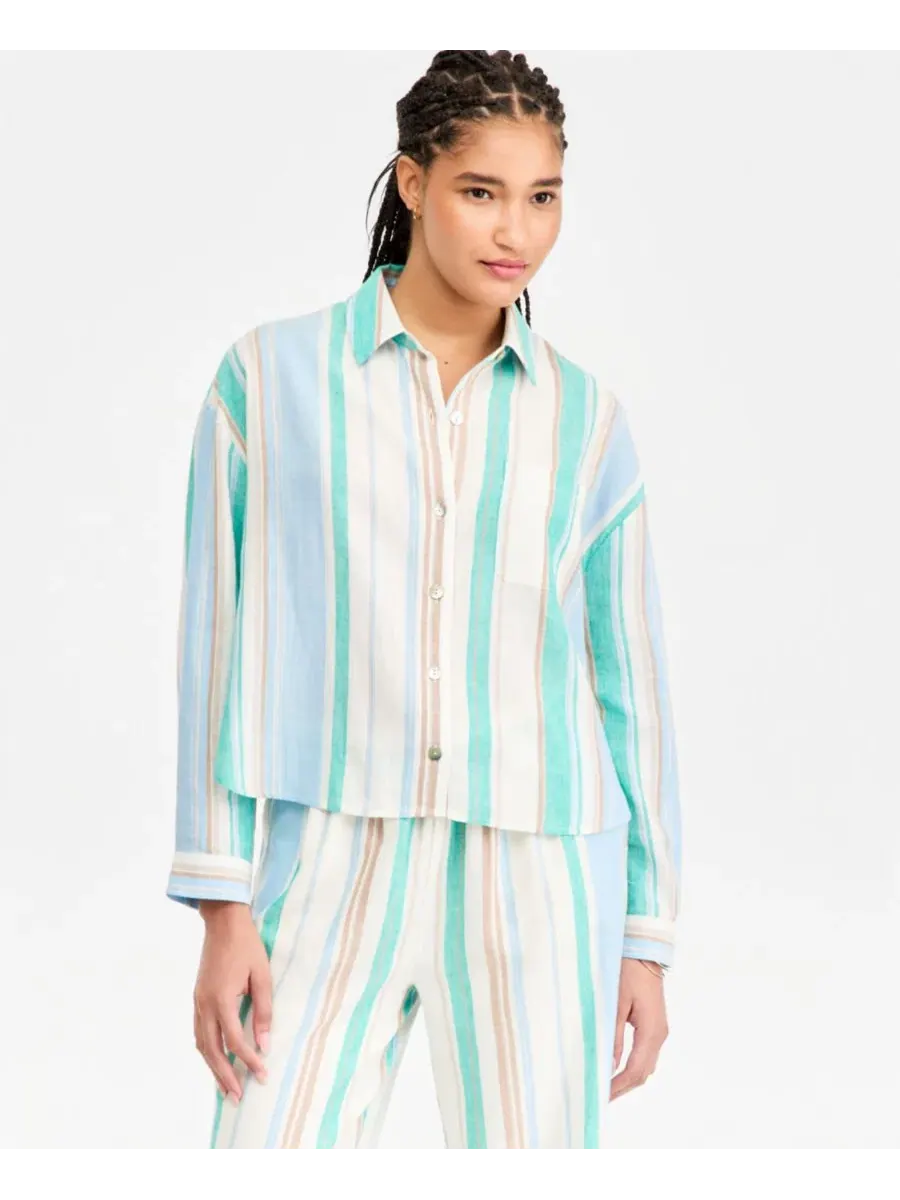 Женская рубашка свободного кроя с длинным рукавом, модель Relaxed Button-Down Liverpool Los Angeles