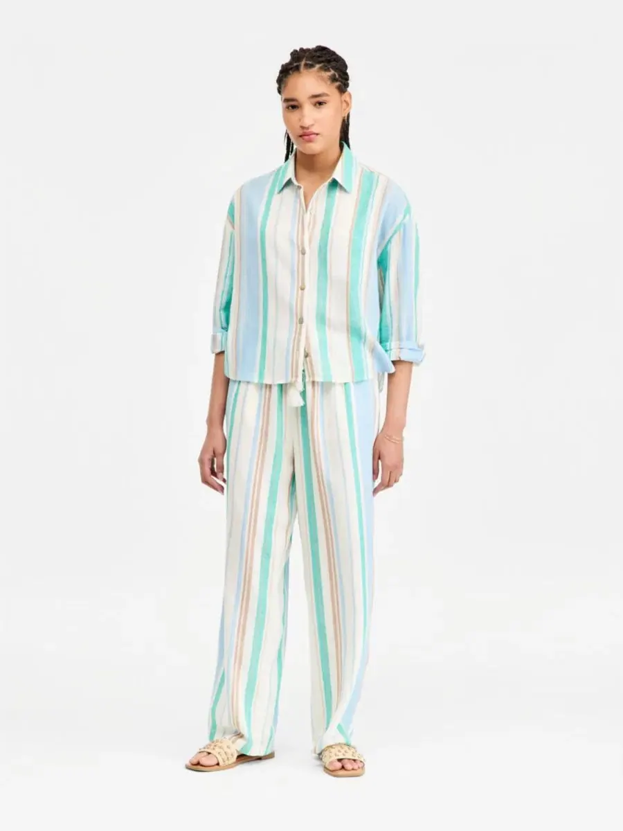 Женская рубашка свободного кроя с длинным рукавом, модель Relaxed Button-Down Liverpool Los Angeles — изображение 2 из 4