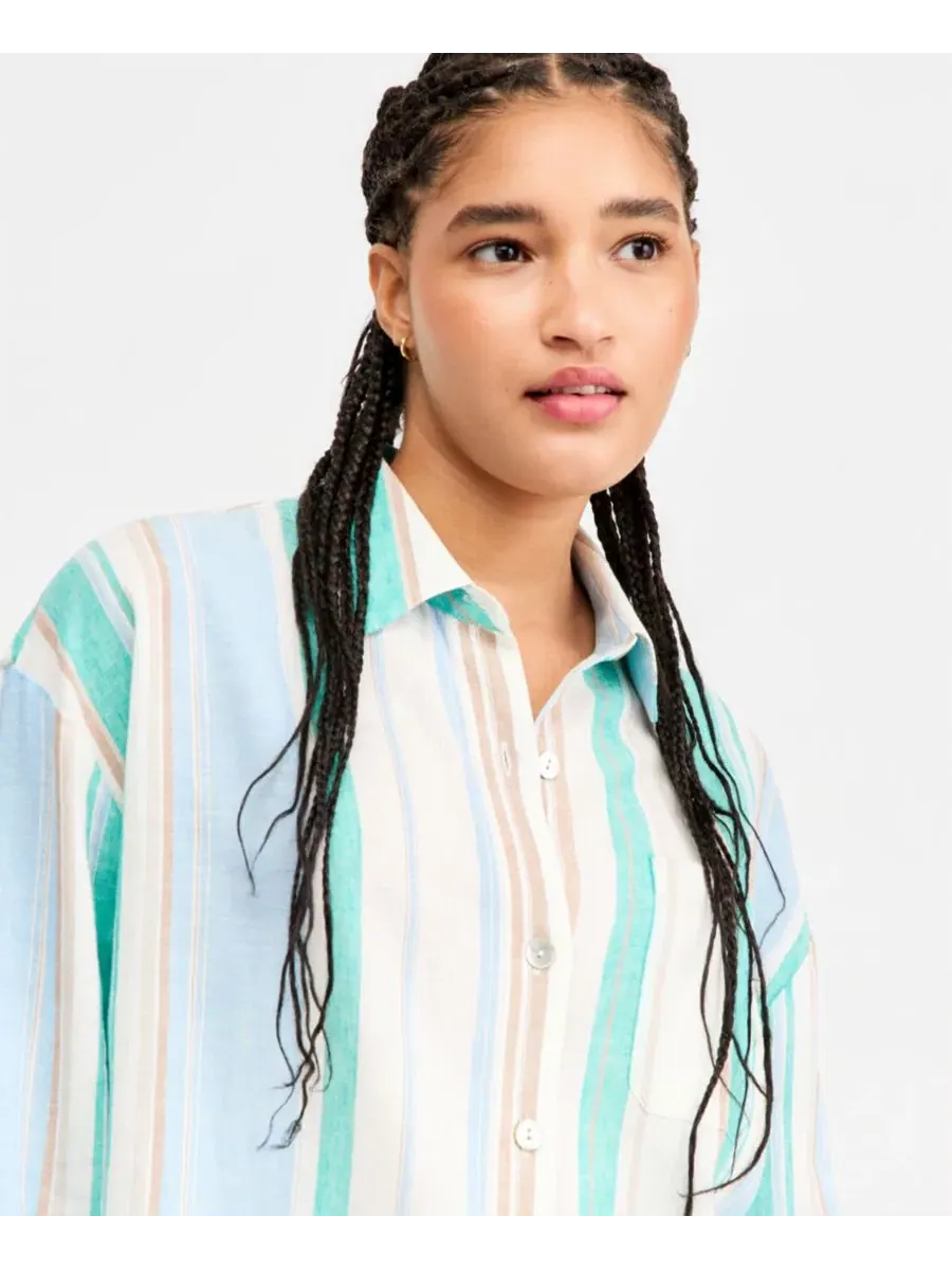 Женская рубашка свободного кроя с длинным рукавом, модель Relaxed Button-Down Liverpool Los Angeles — изображение 3 из 4