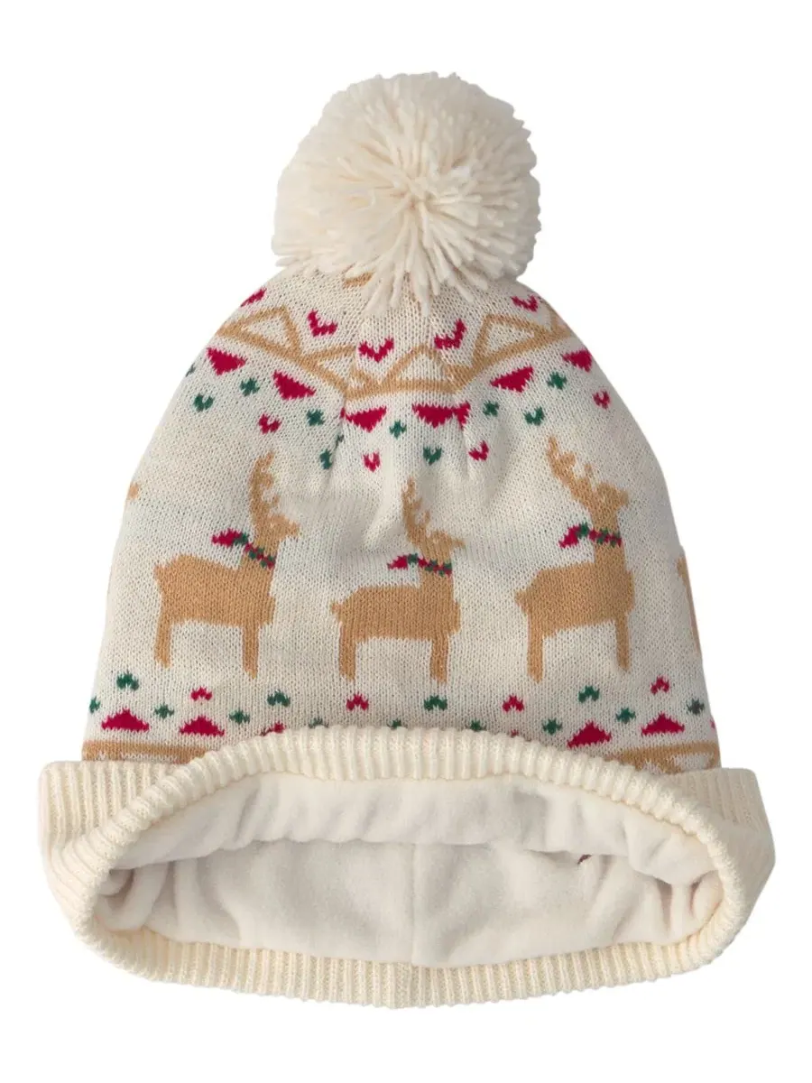 Комплект шапка и варежки с узором Фэр-Айл, модель Christmas Beanie and Glove Carter's — изображение 2 из 4, белый