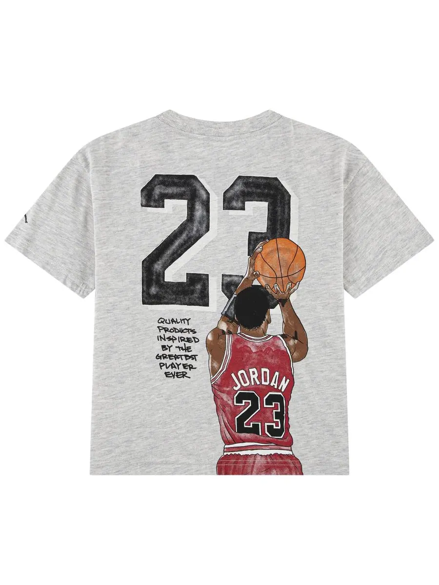 Футболка с коротким рукавом с принтом Michael Jordan Jordan — изображение 2 из 3, серый