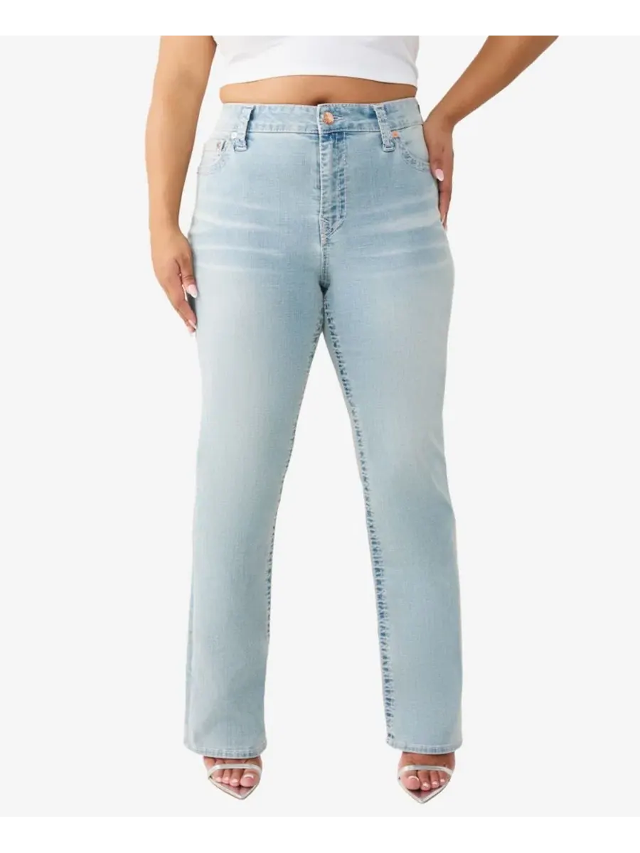 Джинсы прямого кроя Billie Mid-Rise Straight Big T True Religion