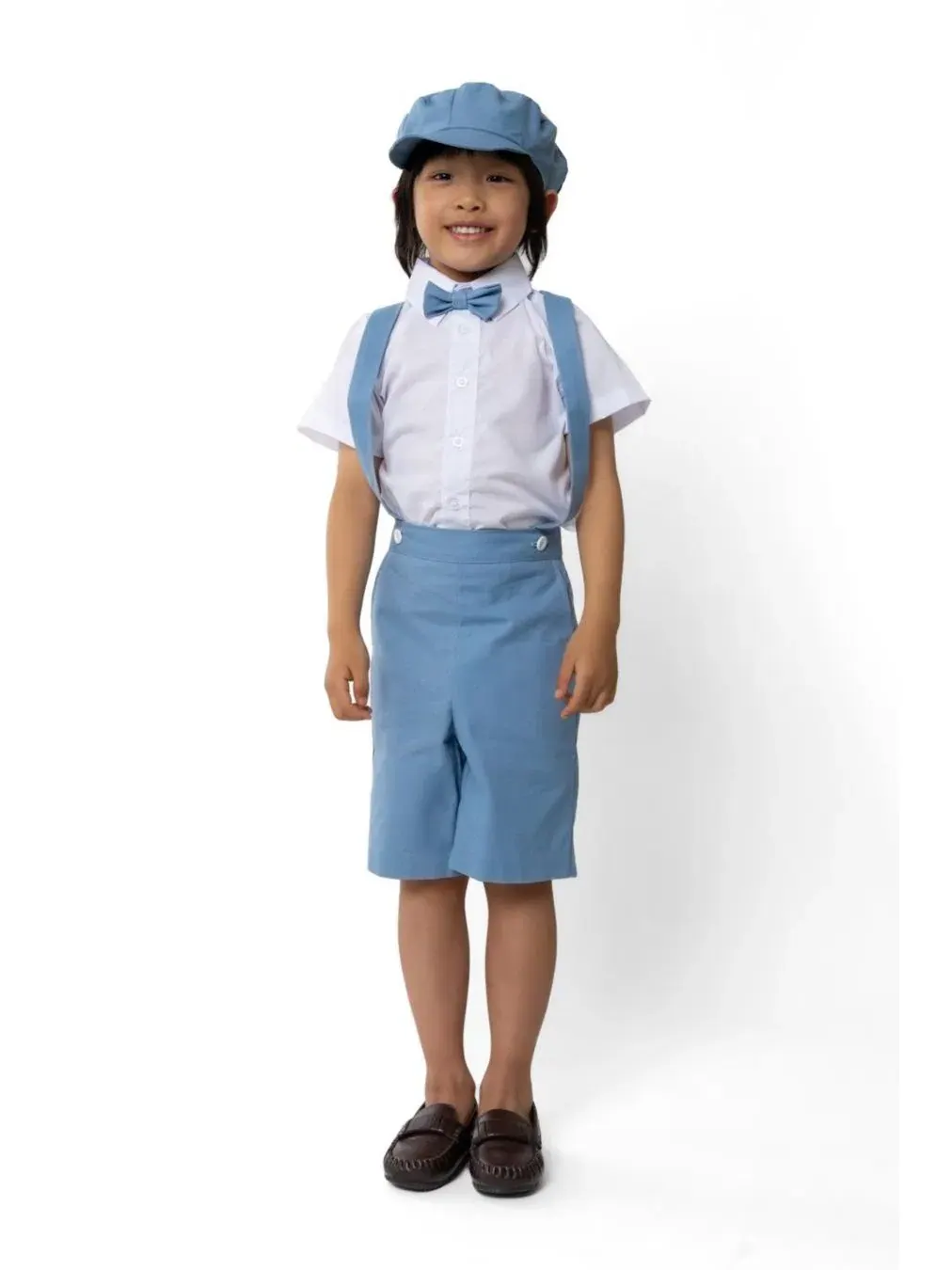 Комплект для мальчика Eton Safari из льна, 5 предметов Peanut Butter Collection — синий