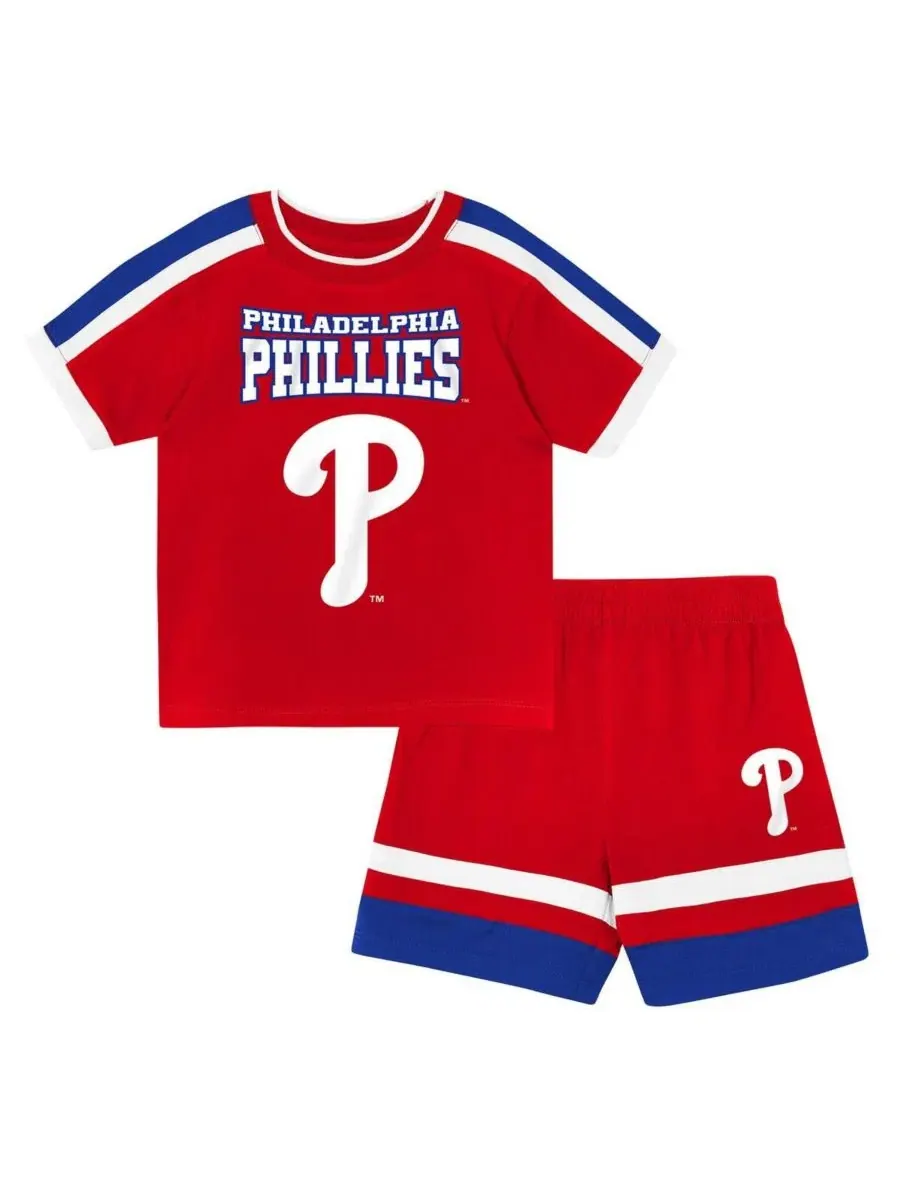 Комплект футболки и шорт с принтом Philadelphia Phillies, модель Ground Ball Outerstuff