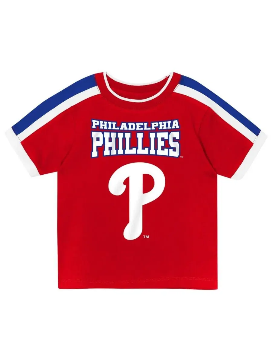 Комплект футболки и шорт с принтом Philadelphia Phillies, модель Ground Ball Outerstuff — изображение 2 из 5, красный
