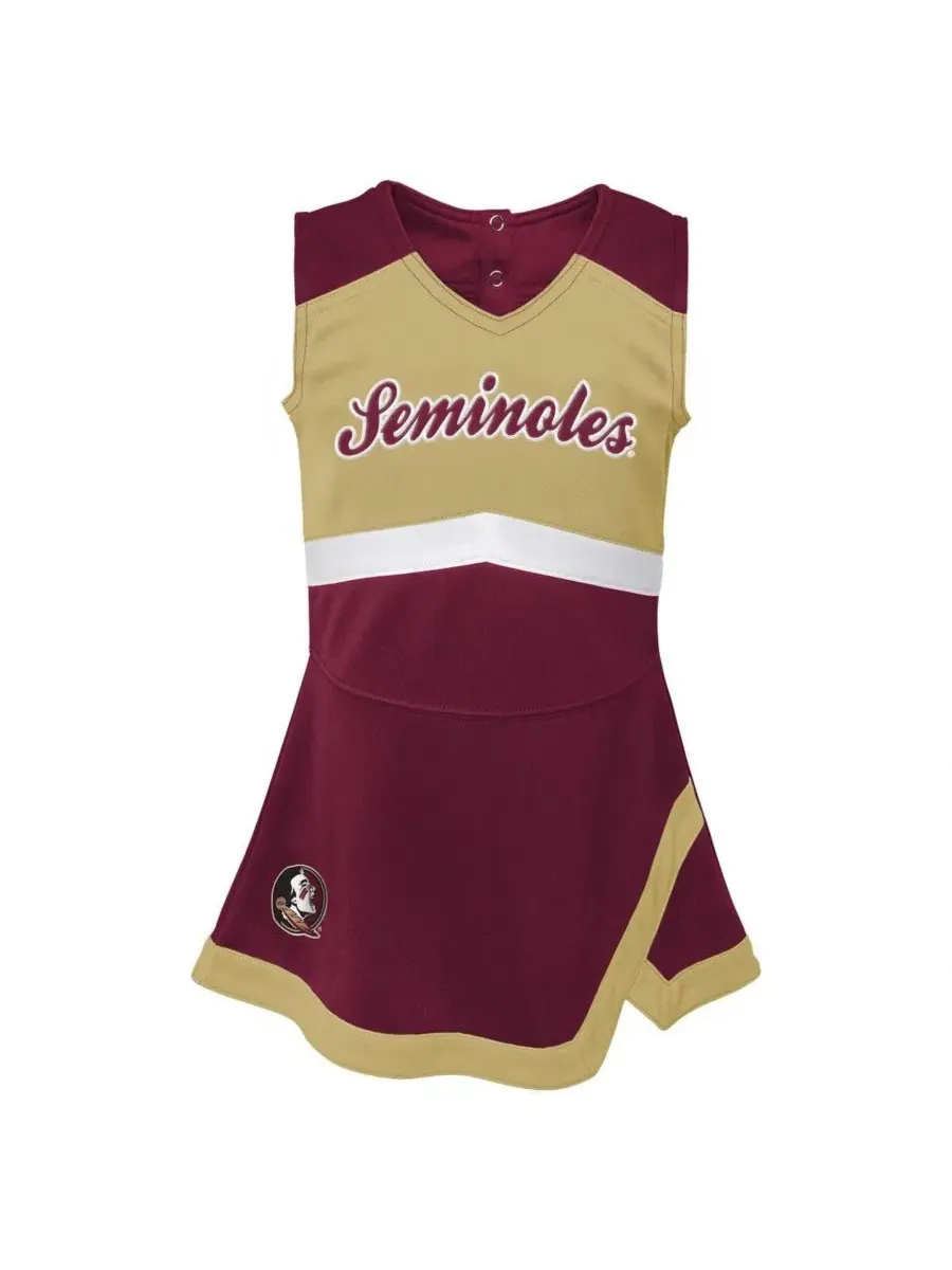 Комплект платье и шорты с вышивкой Cheer Captain Florida State Seminoles Outerstuff — изображение 2 из 4, гранат
