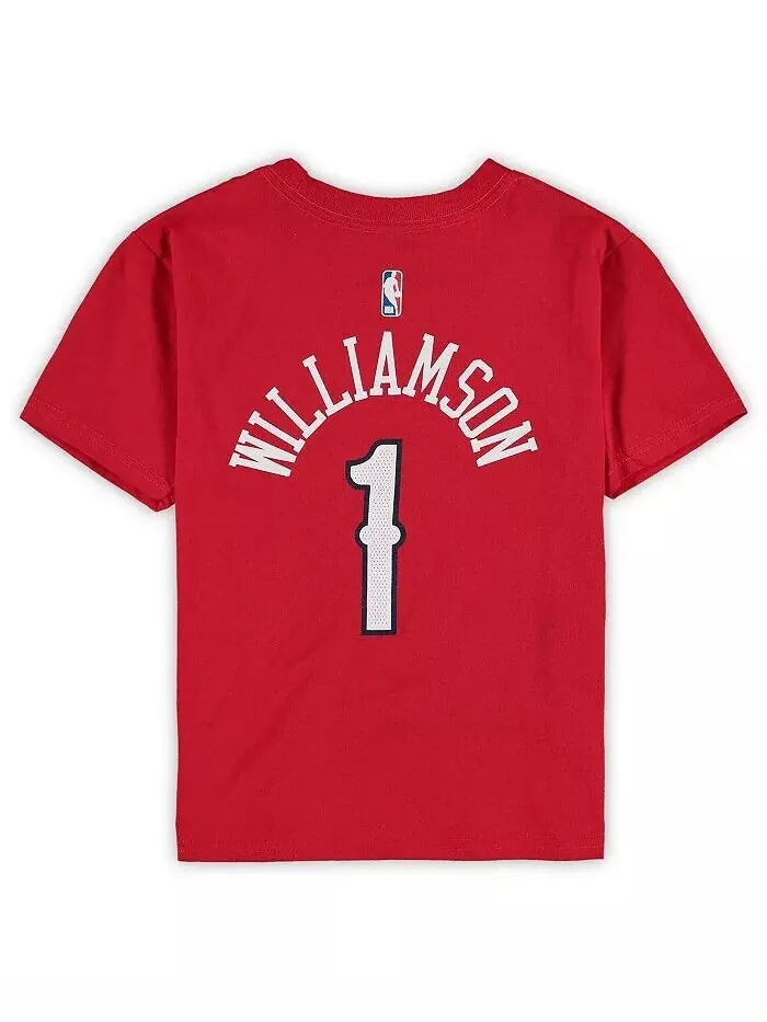 Красная футболка Zion Williamson New Orleans Pelicans Statement Edition для мальчиков и девочек — изображение 3 из 3