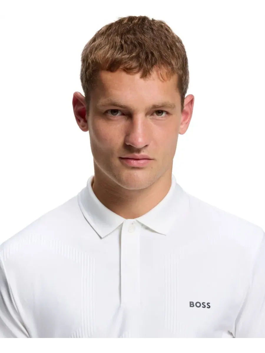 Поло с быстросохнущей тканью BOSS by Hugo Boss — изображение 5 из 5, белый