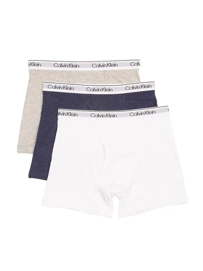Трусы-боксеры для больших мальчиков, упаковка из 3 шт. Calvin Klein