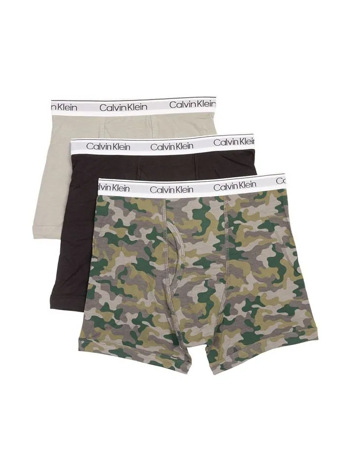 Трусы-боксеры для больших мальчиков, упаковка из 3 шт. Calvin Klein