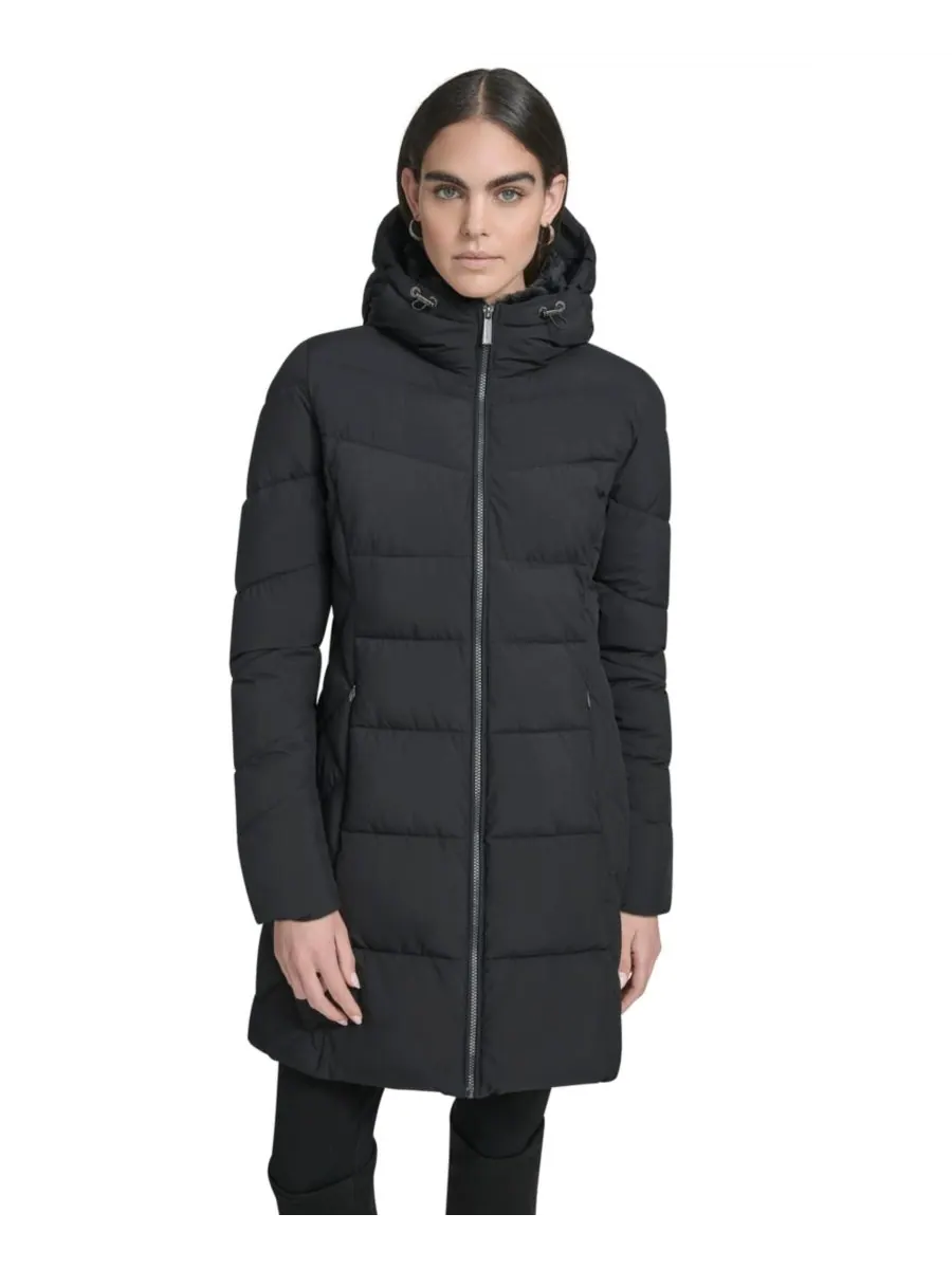 Женская пуховая куртка с воротником и капюшоном Calvin Klein
