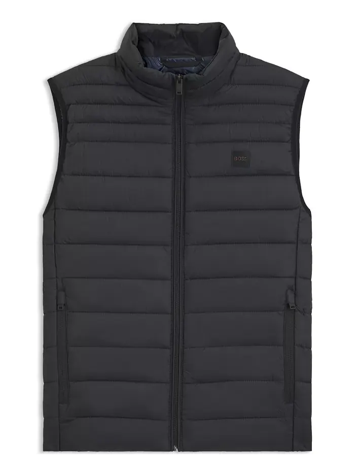 Мужская упаковываемая безрукавка Slim-Fit Hugo Boss — изображение 3 из 4, черный