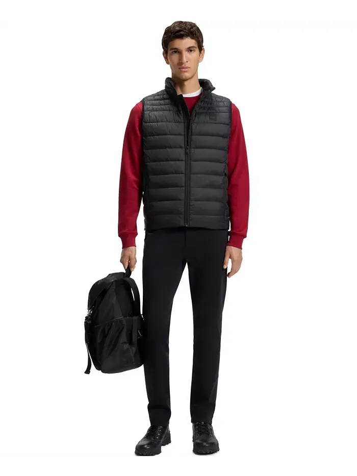 Мужская упаковываемая безрукавка Slim-Fit Hugo Boss — изображение 4 из 4, черный