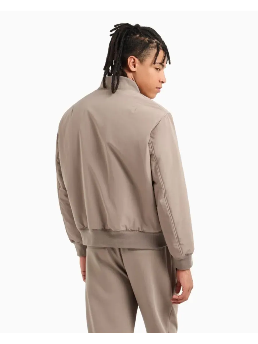 Мужская куртка-бомбер А-силуэта из лимитированной коллекции A|X Armani Exchange — изображение 4 из 5, бежевый