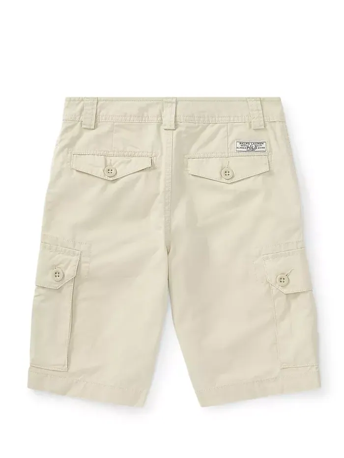 Шорты карго из стретч-ткани для мальчиков Big Boys Polo Ralph Lauren — изображение 2 из 3, песочный