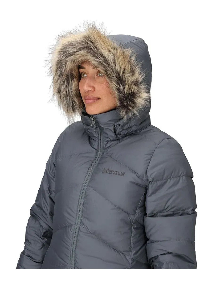 Длинное зимнее пальто Montreaux Marmot — изображение 3 из 6, стальной
