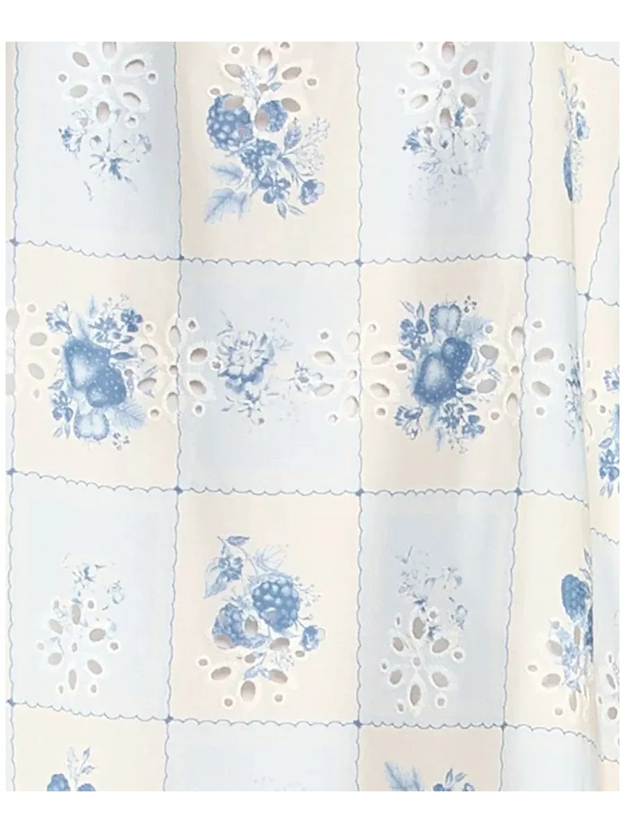 Платье без рукавов с квадратным вырезом и принтом, модель Square Neck Sleeveless Printed Short — изображение 6 из 7