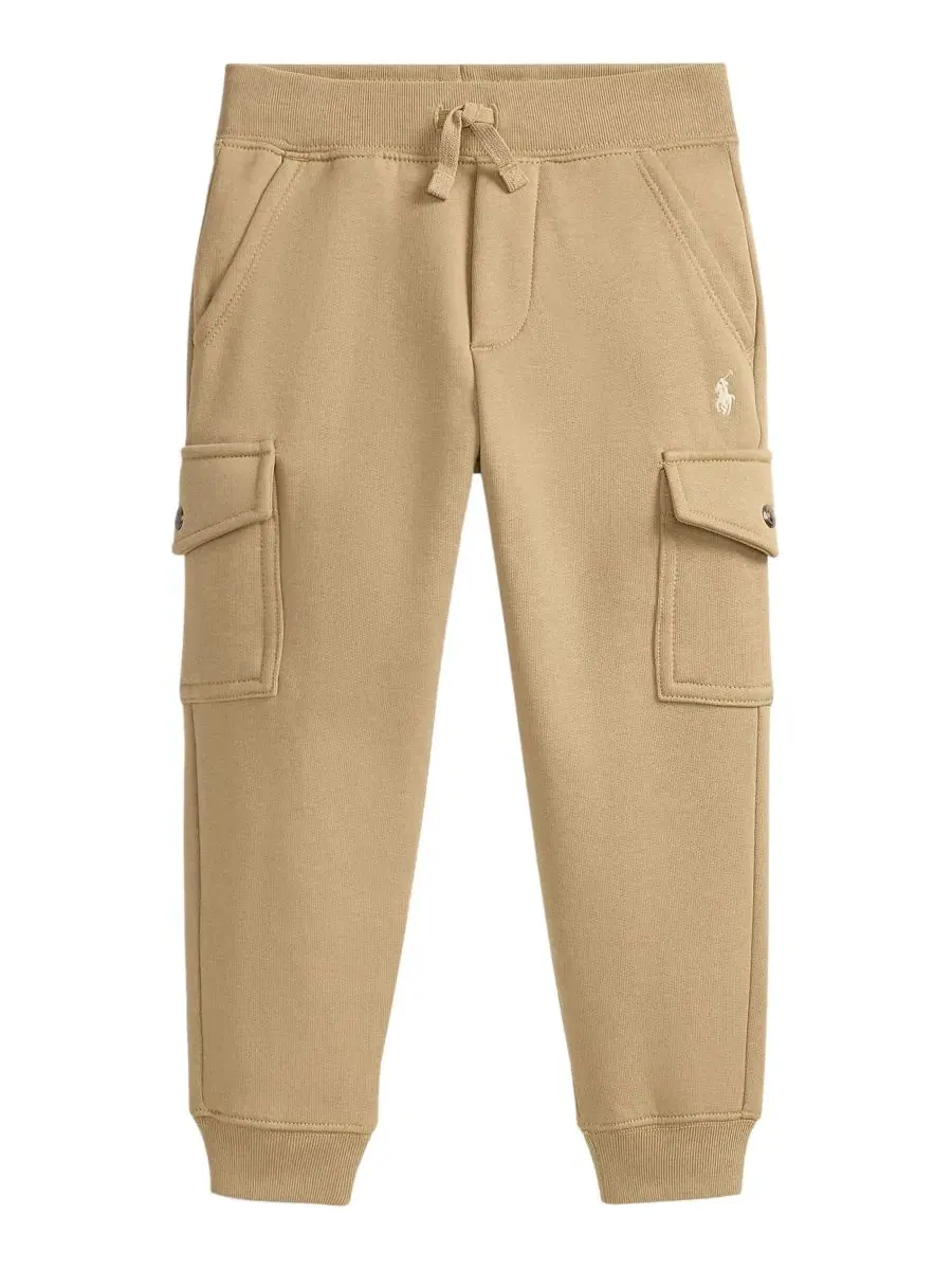 Флисовые карго-джоггеры с эластичным поясом Polo Ralph Lauren