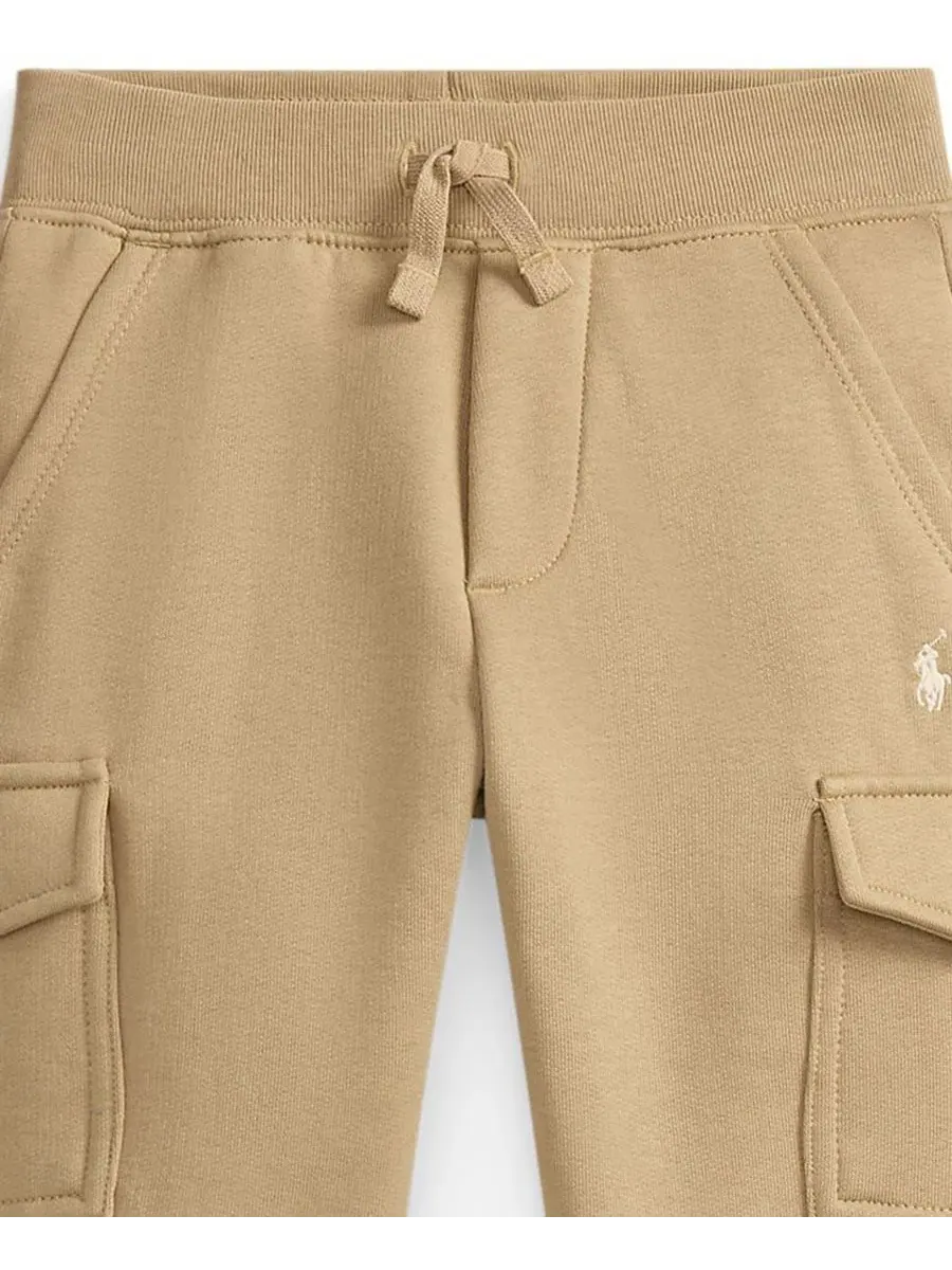 Флисовые карго-джоггеры с эластичным поясом Polo Ralph Lauren — изображение 3 из 3, классический хаки