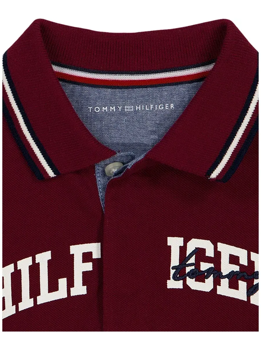 Комплект из поло и брюк Tommy Hilfiger — изображение 3 из 5, красный