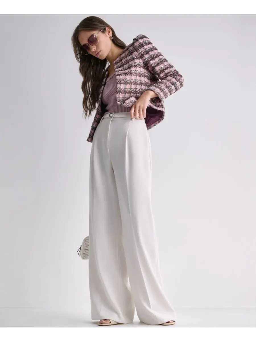 Женский блейзер без воротника с открытым передом, модель Novelty Open-Front BCBG — изображение 8 из 9, темный мульти