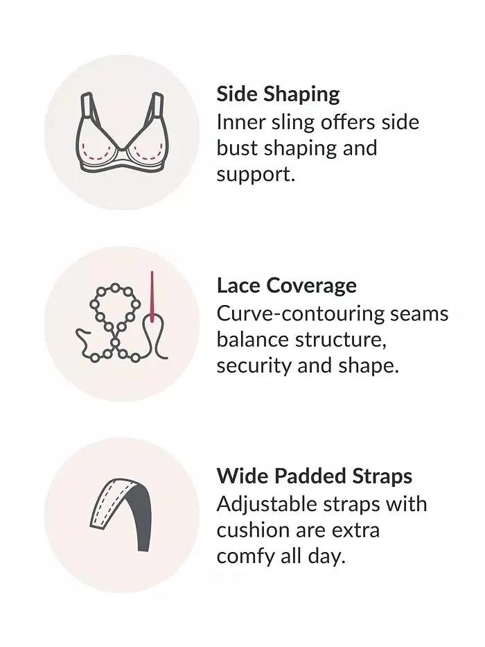 Бюстгальтер Magiclift Natural Shape Support размера Plus Full Figure Wireless Bra 1010 Glamorise — изображение 7 из 8, черный