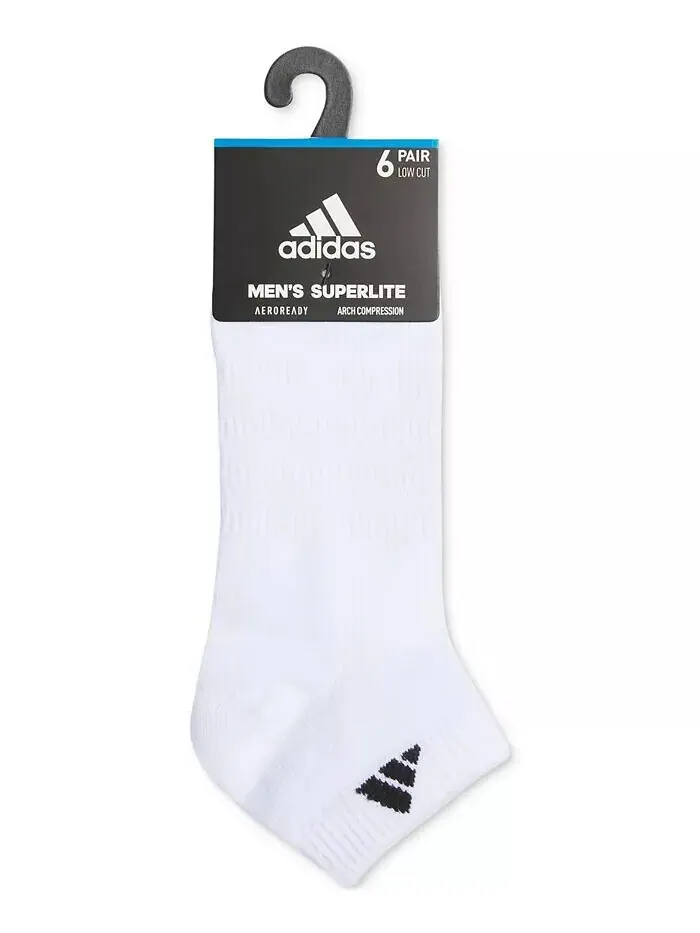 Мужские носки Superlite 3.0 Low Cut — 6 шт adidas — изображение 5 из 6, белый