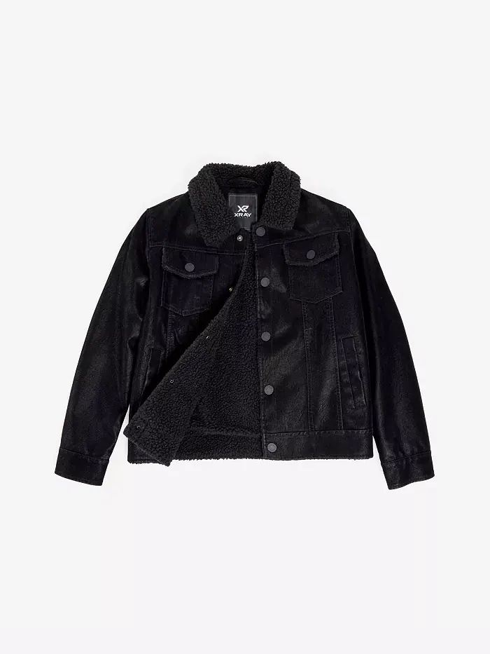 Мальчиковая куртка Ranger из искусственной замши с подкладкой из искусственного мутона Xray