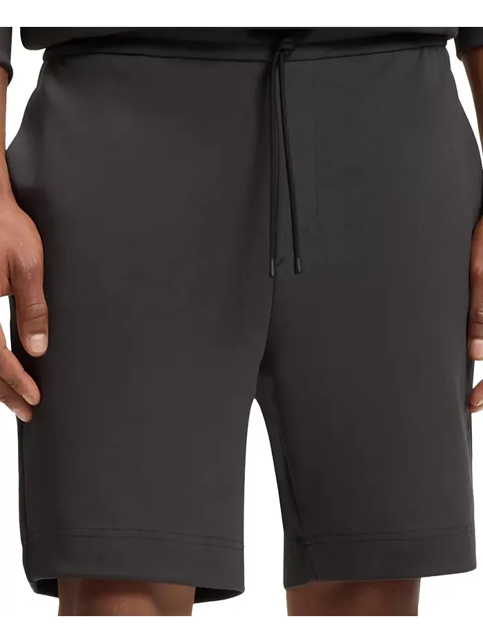 Мужские шорты с полосками из хлопковой смеси Hugo Boss — изображение 4 из 4, темный серый