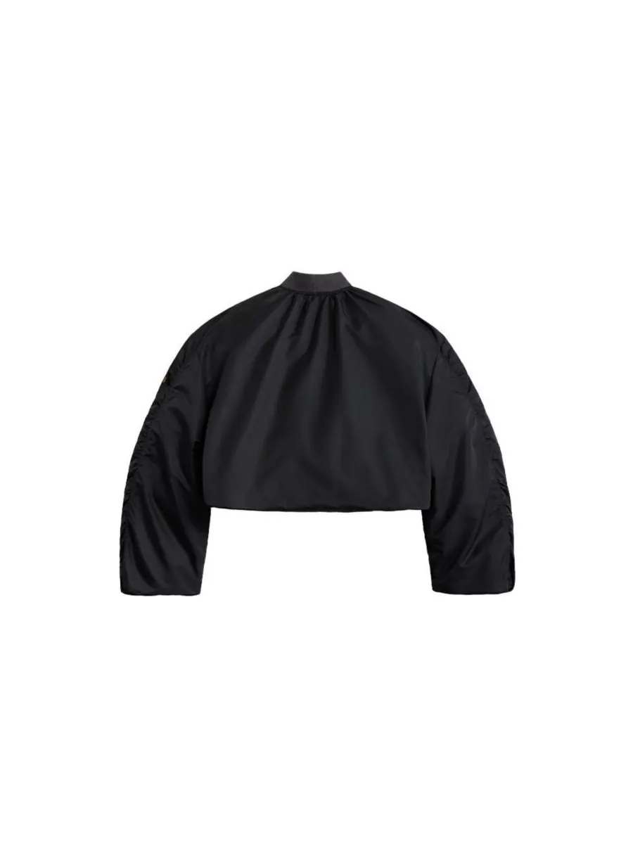 Женская трикотажная куртка-бомбер Ma-1, размер W Alpha Industries — изображение 3 из 3, черный