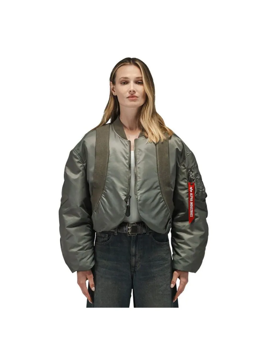 Женская трикотажная куртка-бомбер Ma-1, размер W Alpha Industries