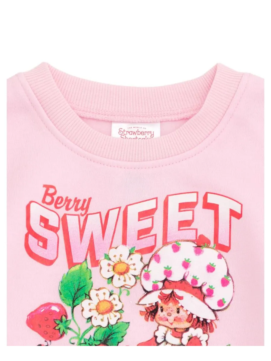Флисовая толстовка с рукавами из искусственного меха Strawberry Shortcake — изображение 3 из 6, розовый