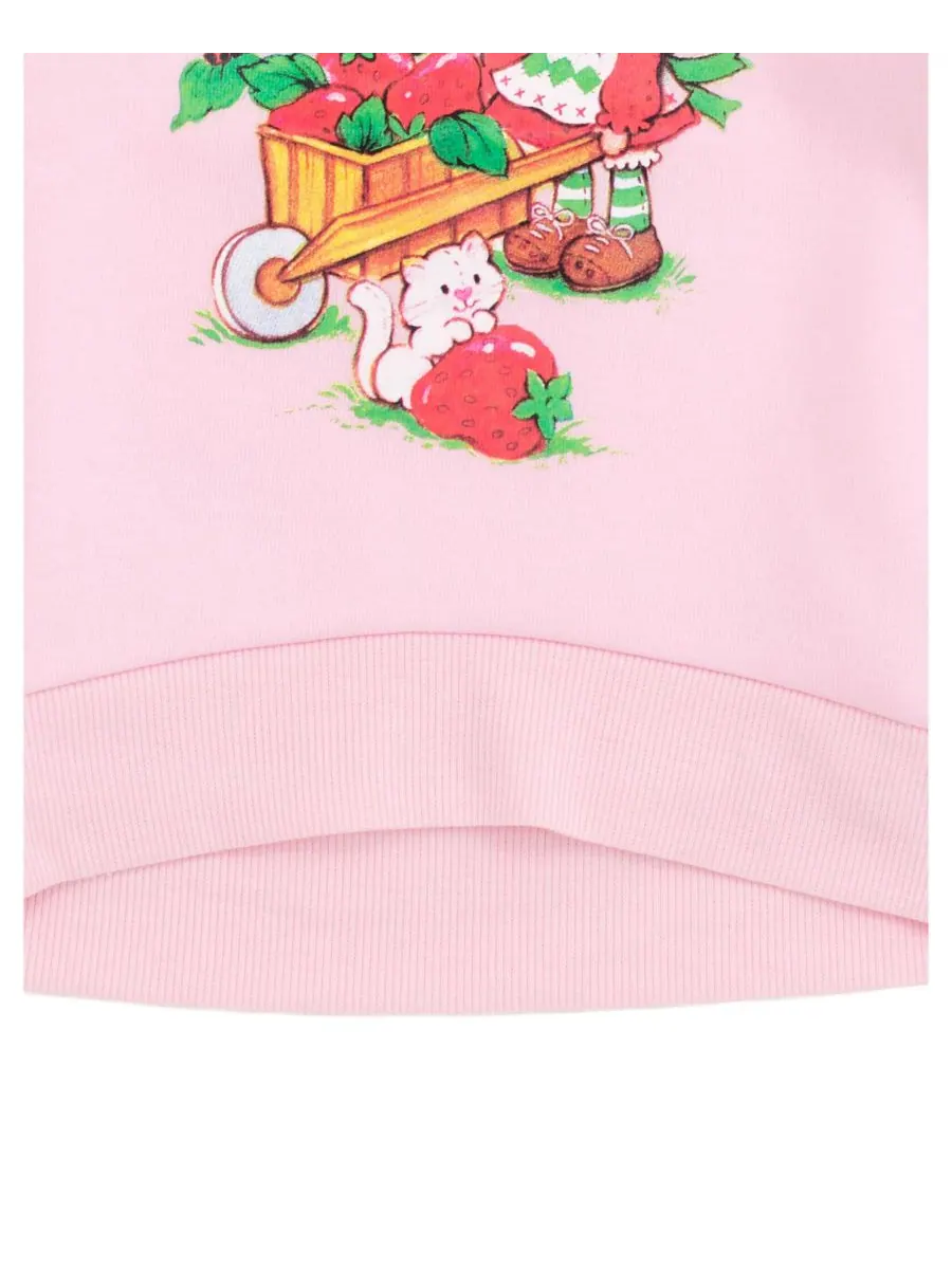 Флисовая толстовка с рукавами из искусственного меха Strawberry Shortcake — изображение 4 из 6, розовый