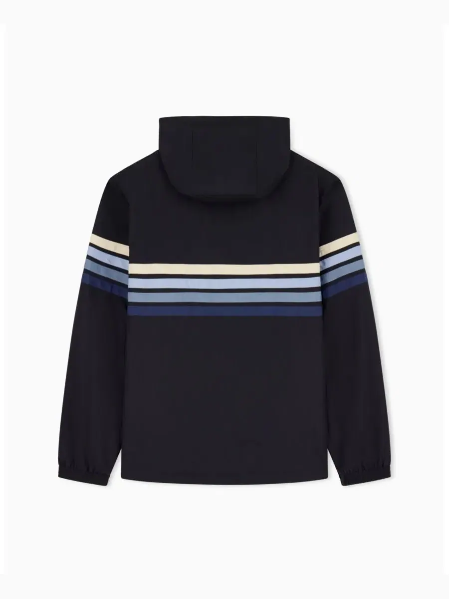 Мужская ветровка из эластичного нейлона с четырьмя полосками A|X Armani Exchange — изображение 4 из 4, глубокий темно-синий