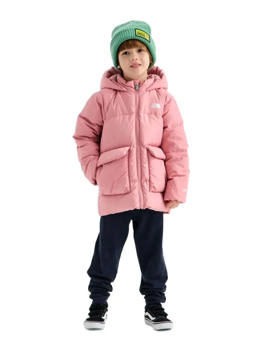 Детская куртка-парка с утеплителем, с капюшоном The North Face — изображение 3 из 7, розовый