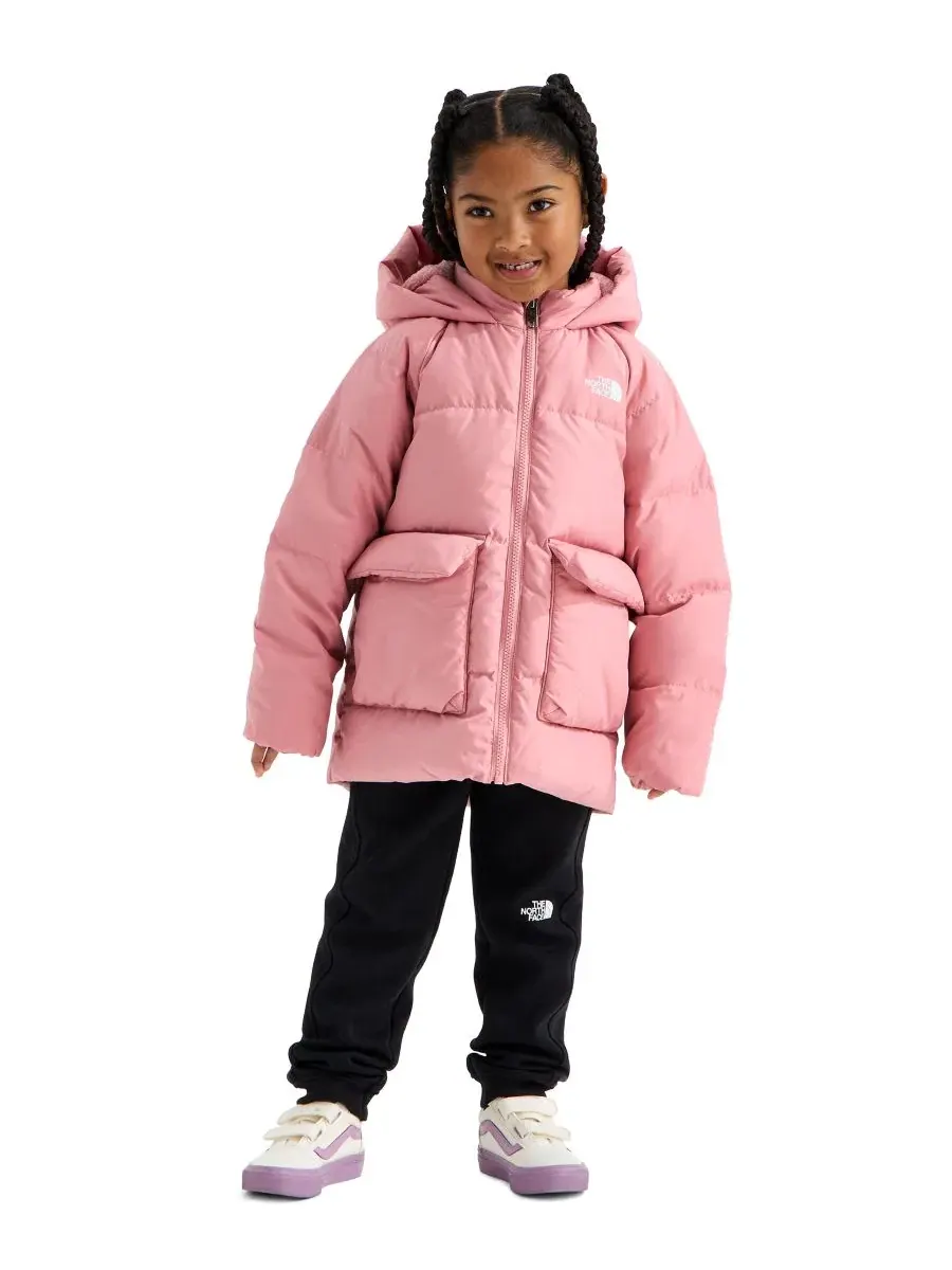 Детская куртка-парка с утеплителем, с капюшоном The North Face — изображение 4 из 7, розовый