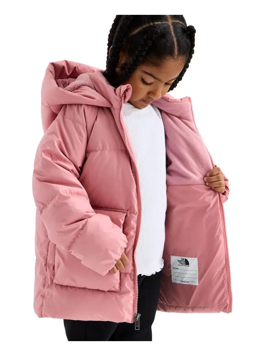 Детская куртка-парка с утеплителем, с капюшоном The North Face — изображение 5 из 7, розовый