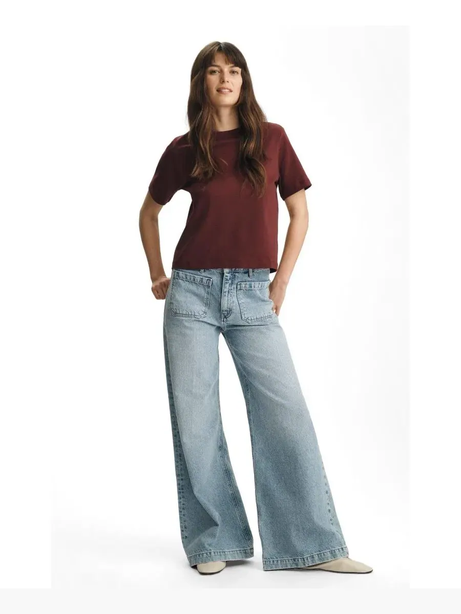 Джинсы с высокой посадкой и широкими штанинами Christine Mavi Jeans