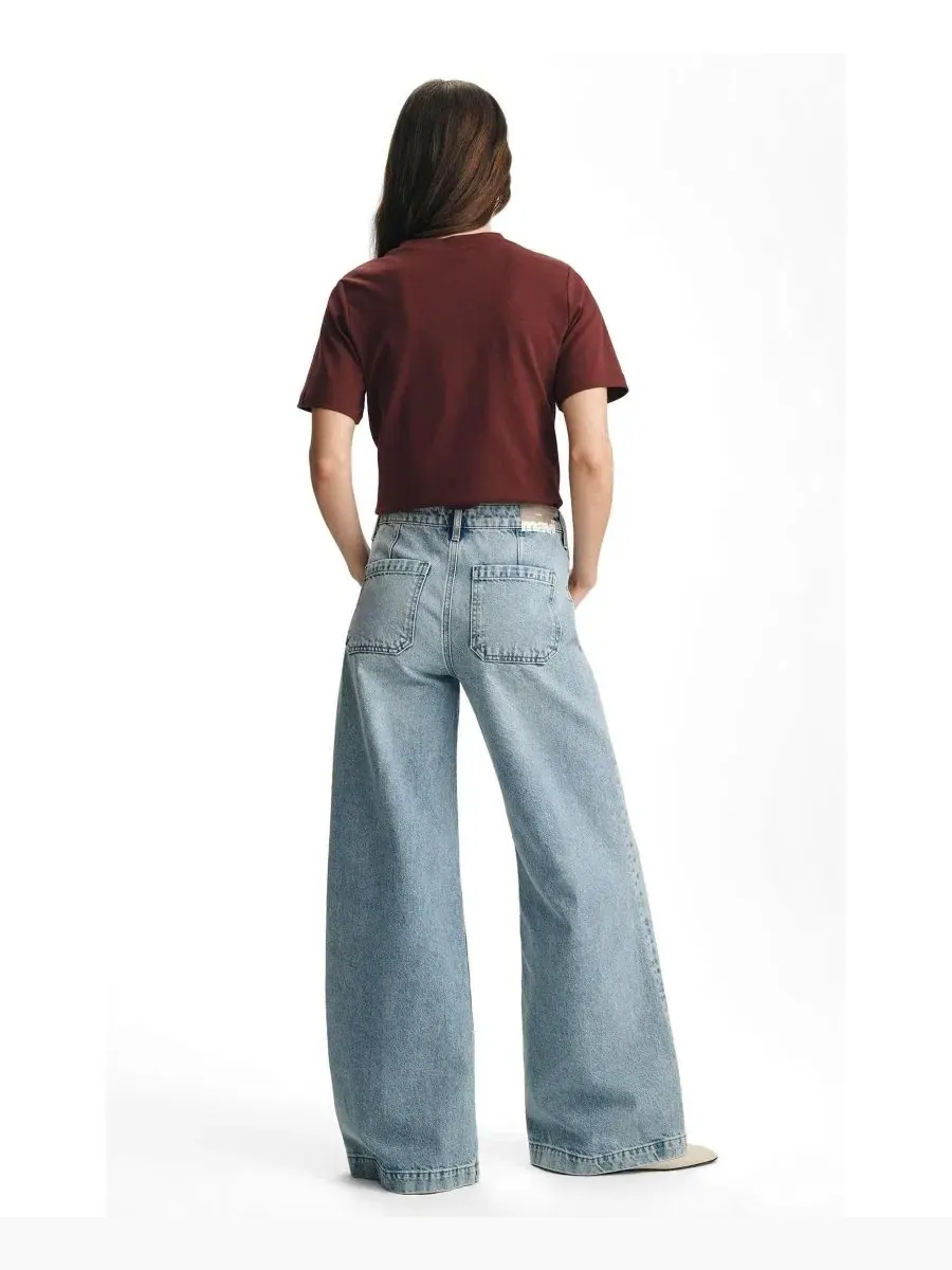 Джинсы с высокой посадкой и широкими штанинами Christine Mavi Jeans — изображение 3 из 6